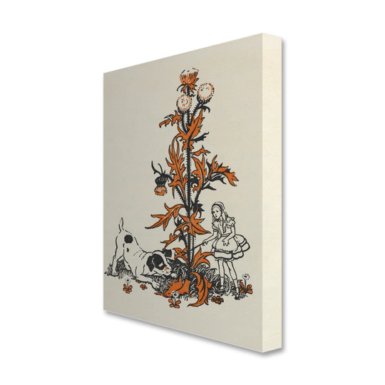 Alice's Adventures in Wonderland by Gwynedd M. Hudson Art Print Wrapped on Canvas