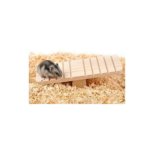 Hamster Toy Pet Hamster Rabbit The Rocking Natural Wood Living Guinea Pig Platform