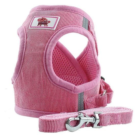 Tinor - Soft Mesh No Pull Dog/Cat Harness and Lead Set for Walking, Escape Proof Dog Vest Harnesses for Puppy Small Animals/Cats, Easy Fit Dog Collar