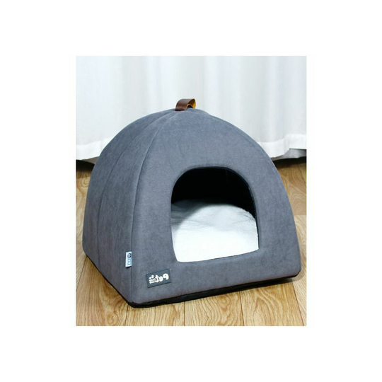 Kartokner - 40x40x38cm Washable Medium Cat House with Removable and Removable CushionSoft Cave Cat Bed Beds for Small Dogs Dark Gray