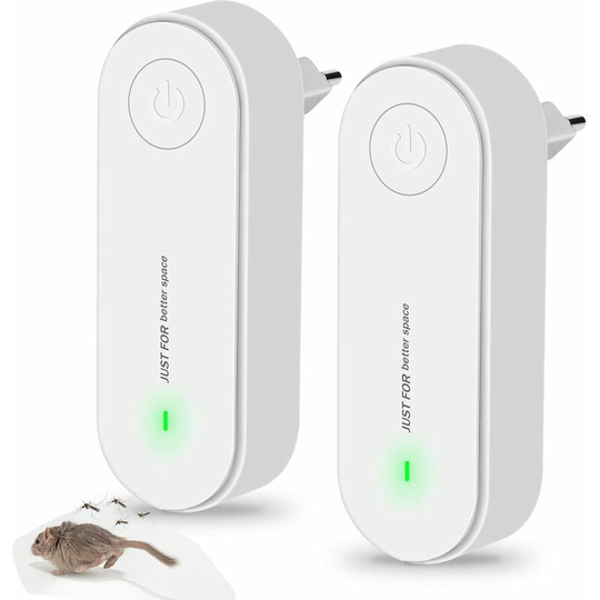Ultrasonic Mouse Repeller, Ultrasonic Insect Repellent, Pest Repeller, Ultrasonic Mouse and Rat Mosquito Repeller with LED Night Light Anti