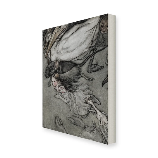 Alice's Adventures in Wonderland by Arthur Rackham Art Print on Canvas