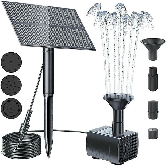 Solar Water Fountain Pool Pond Fountain Garden Birdbath Fountain Decoration