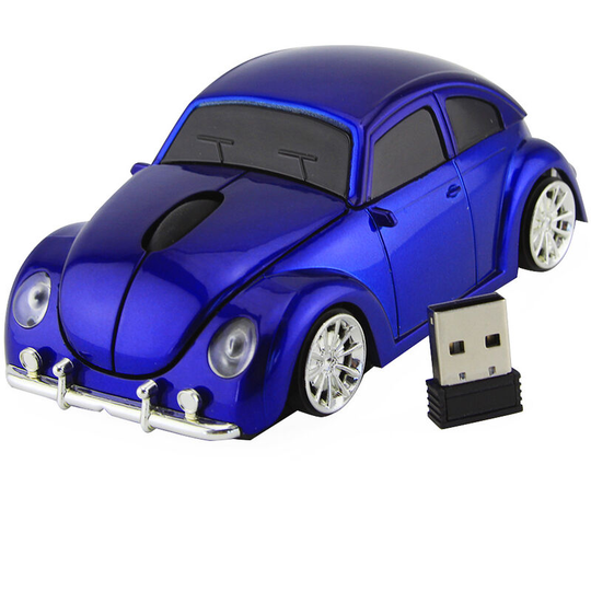 Thsinde - ftd Wireless Optical Mouse Design Car Color 2.4GHz blue 1000(dpi)