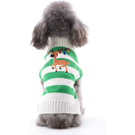 Pullover Overs for Dogs, Winter Sweater for Dogs, Sweater with Christmas motif - Knitted winter coat - Pet clothing - Trendy sweater - Gift for dog,