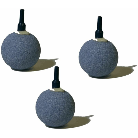 3x Aquarium or Pond Airstone Ball 2' 50mm x 50mm - Pisces