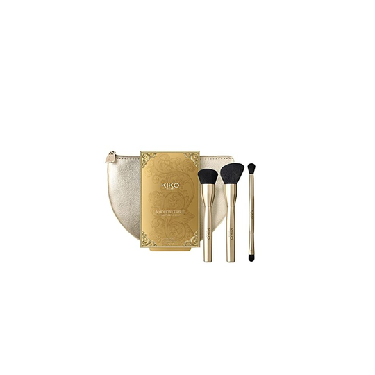 KIKO Milano A Holiday Fable Fabulous Brushes Kit | Kit Of 3 Brushes For Foundation, Powders And Eyeshadows