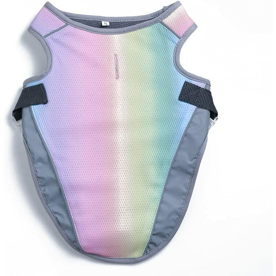 Dog Cooling Vest,Pet Ice-cooling Harness Coats, Adjustable Puppy Sun-proof Cooler Jacket(M)