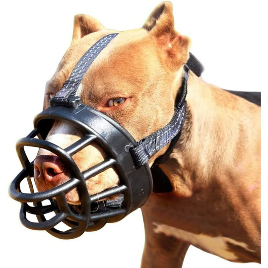Dog Muzzle - Soft Basket Muzzle for Dogs Secure and Comfortable Fit, Better Prevent Biting, Chewing and Barking Muzzle (Size 1)