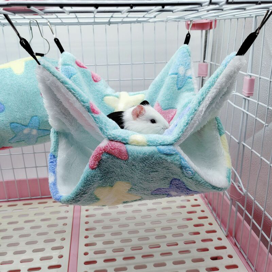 Cage hammock for small pet like sugar glider, guinea pig, parrot, ferret, squirrel, hamster, rat