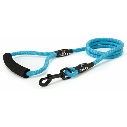 Strong Nylon Rope Dog Puppy Pet Lead Leash with Clip for Collar Harness - Light Blue - X-Large - Bunty