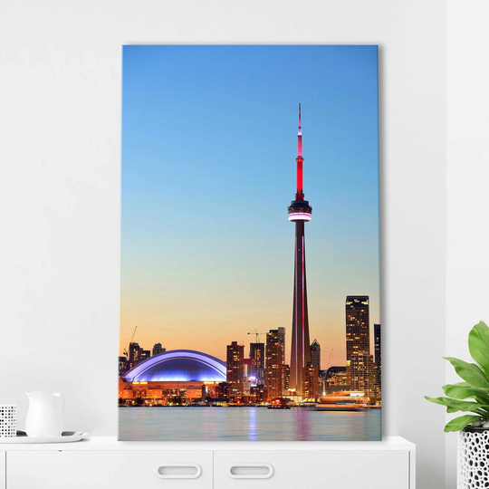 CN Tower, Toronto 2 - Wrapped Canvas Photograph