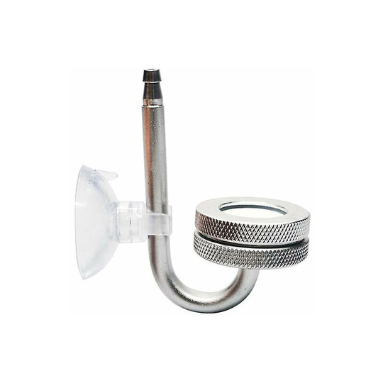 Co2 Diffuser Fish Tank System Atomizer Plant Sucker Silver