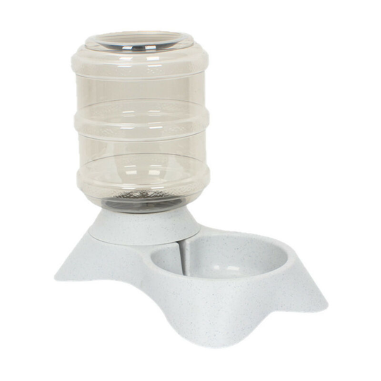 Frosted Texture Plastic Automatic Pet Water Dispenser Cat Bowl Dog Bowl Pet Food Beige