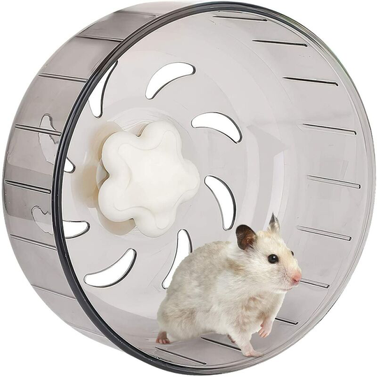 Hamster Running Wheel Super Quiet Acrylic Plastic Wheel for Small Pets Hamster Guinea Pig