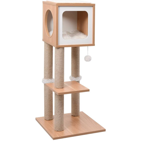 Cat Tree with Sisal Scratching Mat 90 cm - Brown