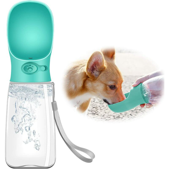 Betterlifegb - Dog Water Bottle 550 ml, Portable Bottle Water, Waterproof Lock Button Large Capacity Gourd For Animals Chat For Travel And Hiking