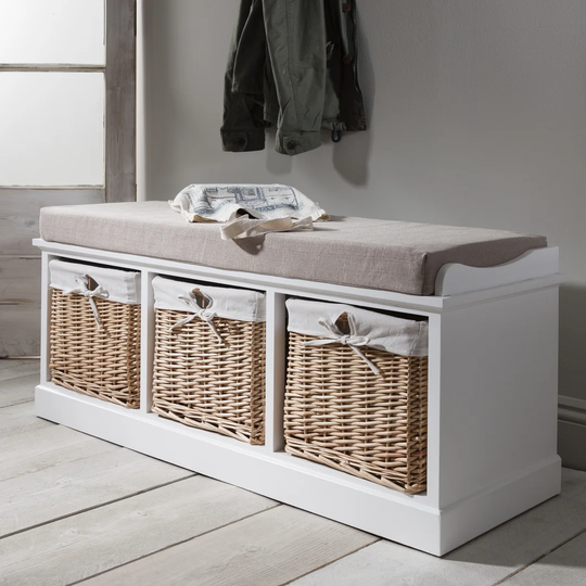 Hudson Oaks Upholstered Storage Bench