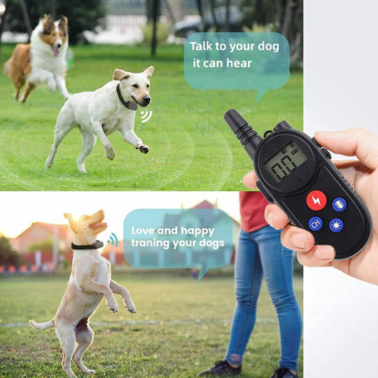 Benobby Kids - Remote Dog Training Collar, Rechargeable Safe Electric Pet Trainer Waterproof with Remote Control 4 Tonal Vibration Modes Scope 800