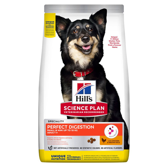 Hill's Science Plan Adult 1+ Perfect Digestion Small & Mini with Chicken - 6kg