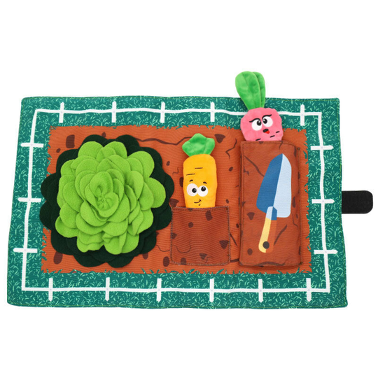 Nina Ottosson of Outward Hound Activity Matz Garden Game - Dog Activity Mat/Puzzle - Plush - Garden Theme