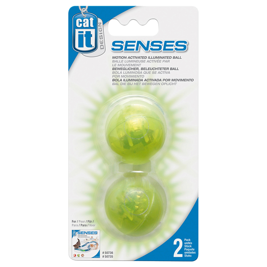 Ferplast Flashlight Play Circuit - Illuminated replacement balls x 2 (green)