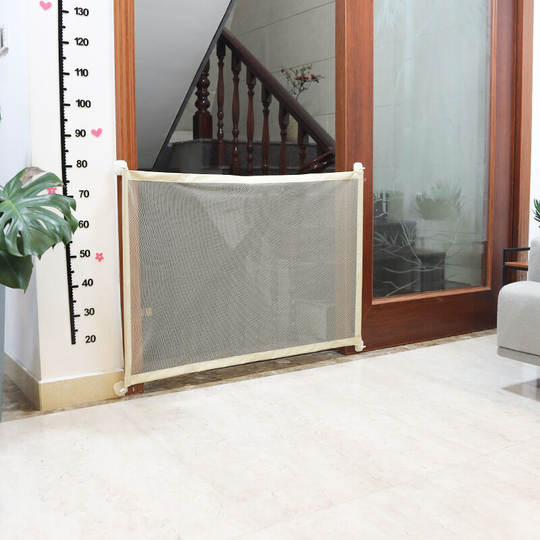 Dog door gate - door gate dogs without drilling,Adjustable anti-impact stair gate for dogs 180*72cm