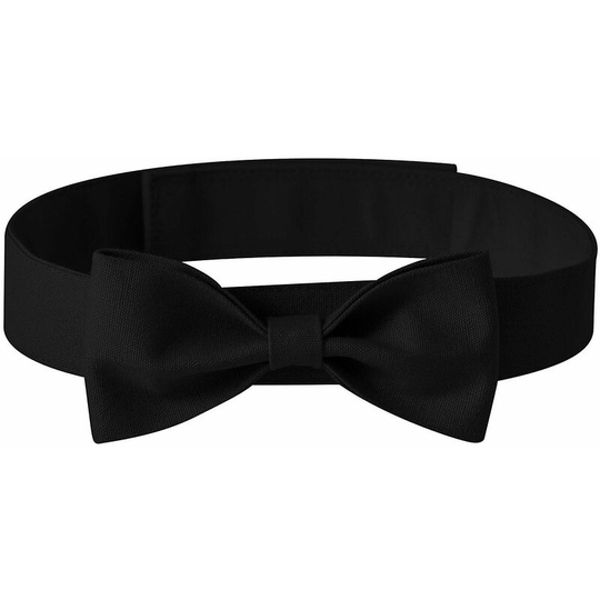 Thsidne Dog Neck Tie Solid Color Adjustable Head Wear Pet Bow Collar Dog Accessories For Wedding Party Black m