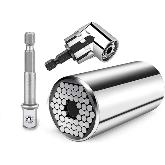 Readcly - Socket Wrench Universal Wrench Universal Nut Universal Socket Wrench 7-19mm Multi-Function Hand Tools with One Screwdriver 105° Clamp