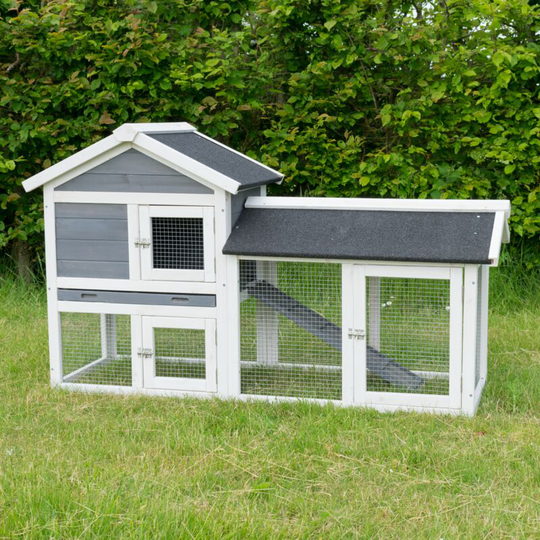 KCT Savona 2 Tier Rabbit Hutch And Run