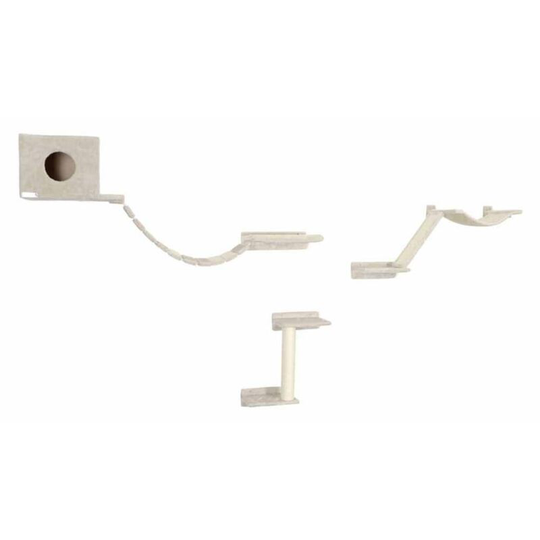 Cat Climbing Wall Mount Everest Wood Beige Kerbl - Beige