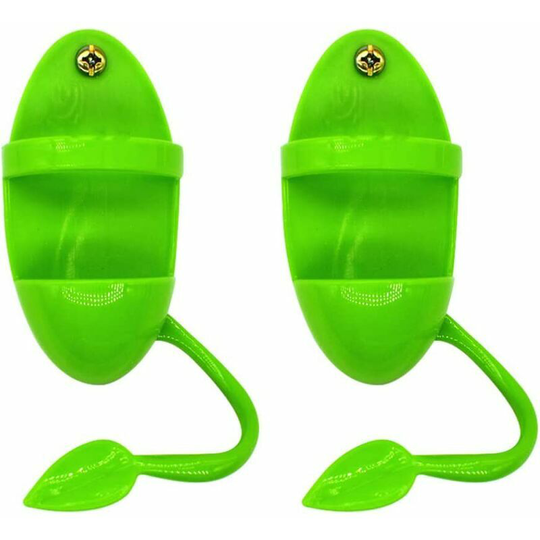 2pcs Bird Feeder Plastic Cup Holder Cow Bone Bird Cage Cage Bowl Holder Parrot Food Holder