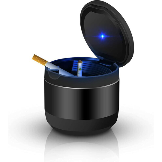 Osqi - Automotive Vehicle Cup Holder Trash Can Small Mini Trash Can Car Trash Bin Mini Car Ashtray Cup Holder Car Ashtray with led Lid for Car Office