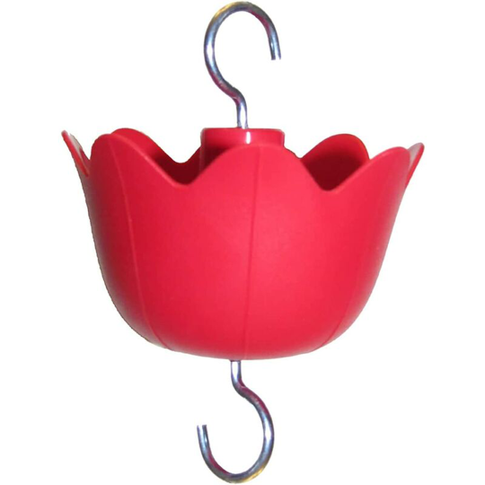 Bird Feeder Trap Hummingbird Ant Hook Protection Feeder Patio Lawn & Garden Robe Hooks for Wall (Red, One Size)