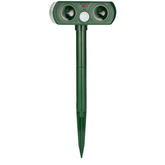 Solar Animals Repeller Ultrasonic-Wave Dog Cat Rechargeable Repellent for Outdoor Lawn Garden Yard Farm Use