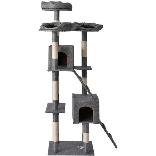 Large Cat Kitten Tree Cat Play Tower House, Cat Scratcher Activity Centres Scratching Post with Ladders Condo