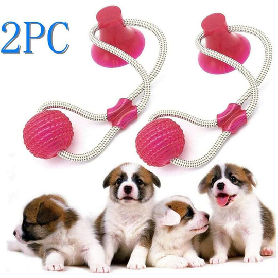 Bearsu - Pet Molar Bite Toy , Ball with Suction Cup Dog Toy Multifunctional Ball and Suction Cup Pet Molar Multifunctional Molar Toy for Dogs Toy Dog
