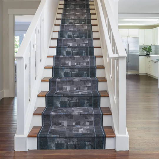 Altman Tufted Graphite Stair Runner