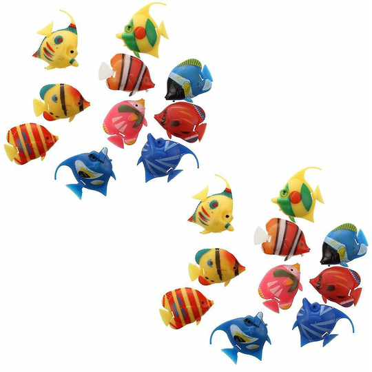 10x Floating Artificial Decoration Fish For Aquarium Fish Tank