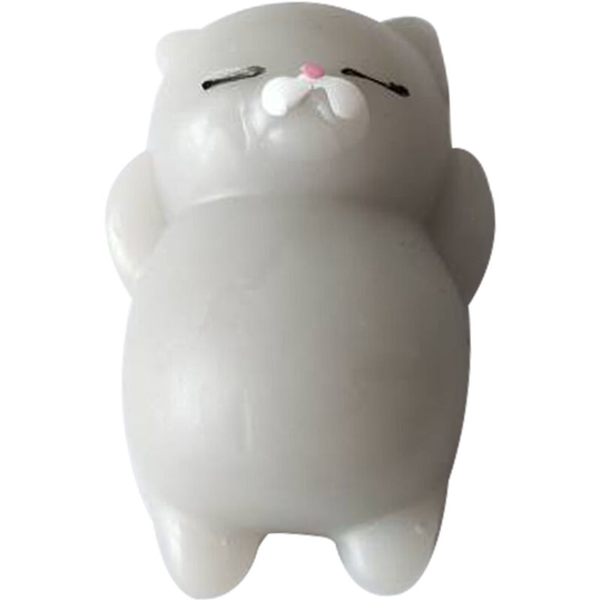 Grey Cat Colorful Adorable Cute Animal Hand Wrist Squeezing Fidget Toys Squishy Mini Stress Relief Squeeze Doll Slow Risng Venting Ball,model: 13