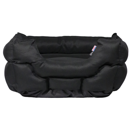 (Black, Medium) Bunty Woodland Pet Bed
