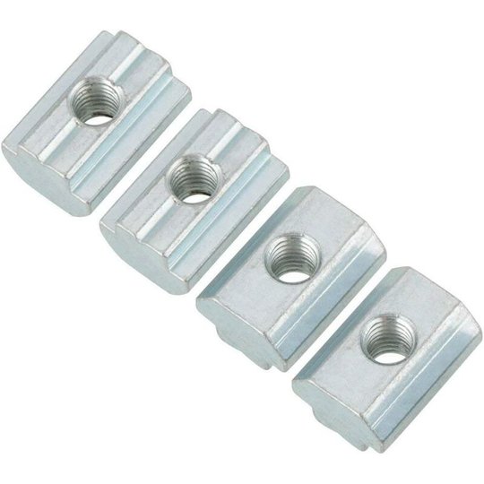 Tinor - 20pcs Standard Slide Nut Galvanized Carbon Steel t Slide Nut for Aluminum Profile Accessories(T Nut Typ 40 M6)