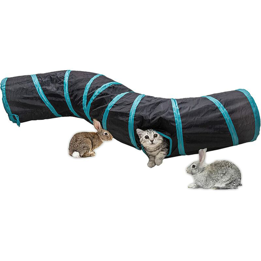 Collapsible Cat Tunnel Interactive Toy Tunnel Toys for Cat Puppy Rabbit Guinea Pig
