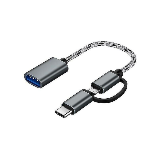 Thsinde - 2 In 1 Usb Otg Adapter Cable Usb Female To Micro Usb Male Adapter Micro Usb Otg Adapter