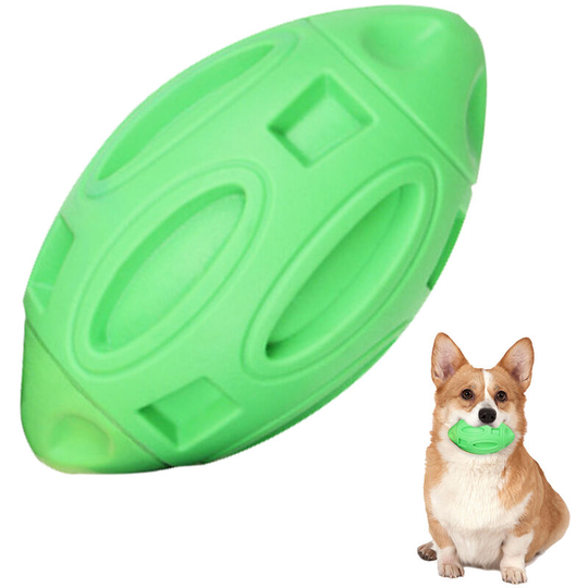 Devenirriche - Squeaky Dog Toys for Aggressive Chewers: Rubber Puppy Chew Ball with Squeaker, Almost Indestructible and Durable Pet Toy for Medium