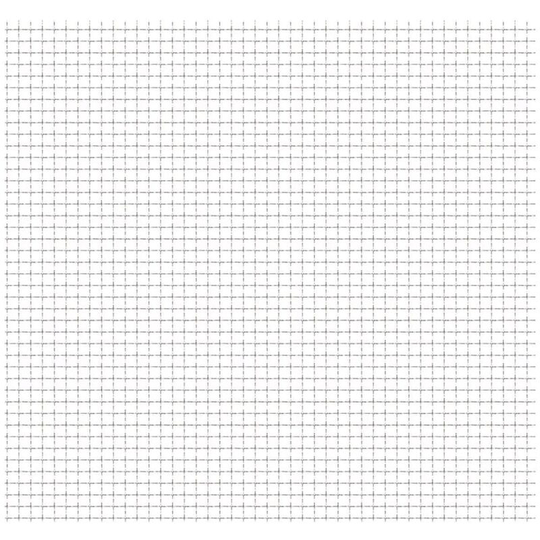 Crimped Garden Wire Fence Stainless Steel 100x85 cm 21x21x2.5mm - Silver