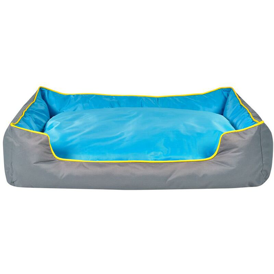 Square Heavy Duty Waterproof Pet Dog Puppy Bed Basket Tough Hard Wearing Cushion - Large - Bunty