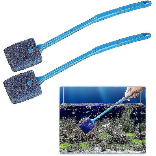 Sponge for aquarium glass, cleaning sponge for aquarium glass 40 cm 2 rooms