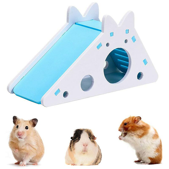 Echoo - Hamster Cage House for Hamster Den Habitat Nest, Hamster House with Ladder and Slide, Climbing Toy, Activity Toy for Small Animal to Get Rid