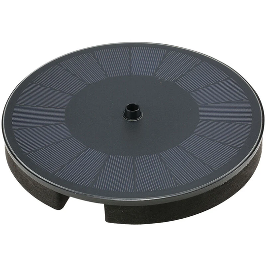 Solar Fountain Water Pump 3.5W with 900mAh Battery Free Standing Water Pump with 7 Nozzles for Bird Bath Garden Pond